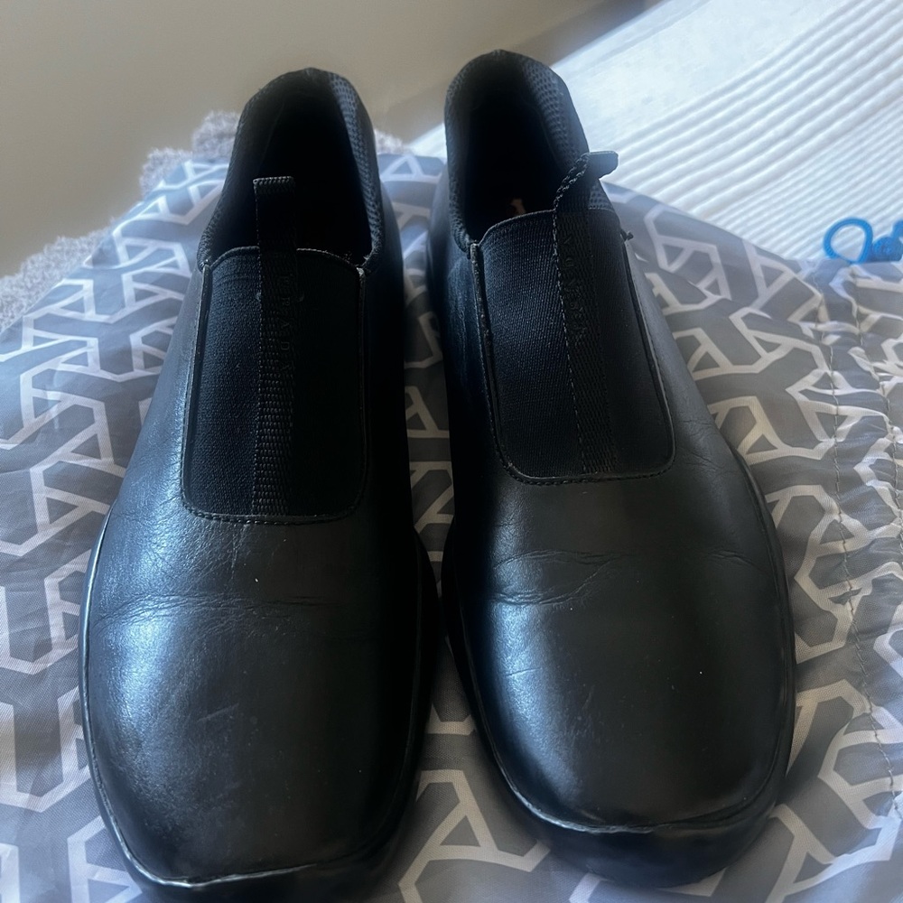 Prada Men's Classic Black Slip-On Loafers